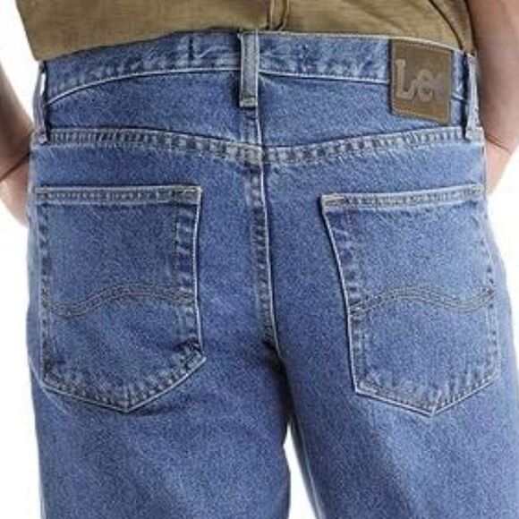 LEE Big & Tall Regular Fit Straight Leg Denim Jeans Mens Size 52x32 Cotton NWT - Picture 2 of 11